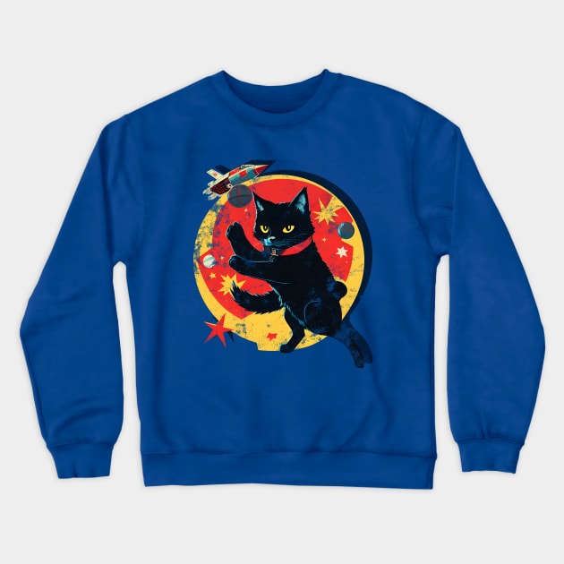 Yelena (Cats in Space) Crewneck Sweatshirt by Nessem